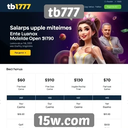 Comparativo de bônus disponíveis no tb777
